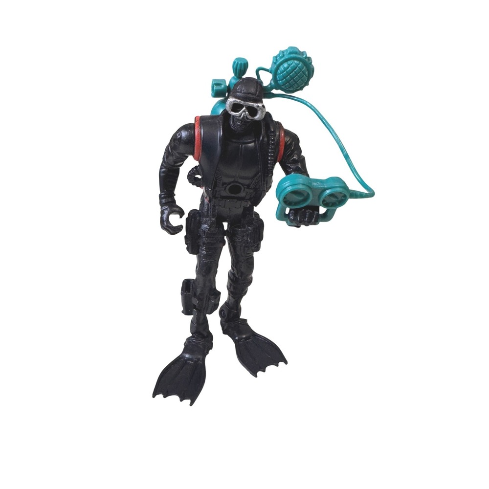 Chap Mei Scuba Diver Action Figure Black Teal Underwater Explorer Toy Accessory‎
